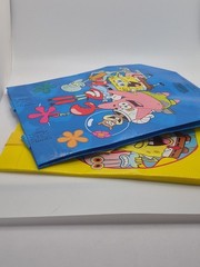 Spongebob Squarepants 2 Pack Mini Reusable Blue Gift Bags with Handles NEW!