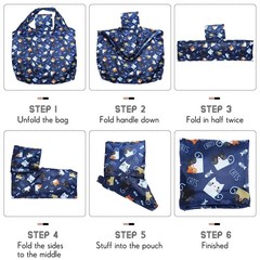 18 Pieces Foldable Reusable Shopping Bags Machine Washable Grocery Bags Water…