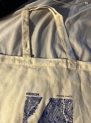 ✅NEW Spatial Data Science Conference NY 2024Canvas Swag Tote Shopping Books Bag.