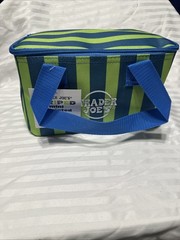 🔥 🔥 Trader Joe’s Mini Insulated Bag 1.5 Gallons Blue Striped Fast Ship 🔥 🔥