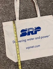 Canvas Tote SRP Arizona Logo 14 x 5.5”Reusable Shopping Bag is 15” plus Handles