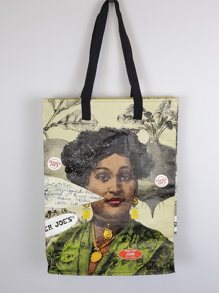 Trader Joe’s Grocery Bag Reusable Joni Jolene Crew Member Art Print Limited E
