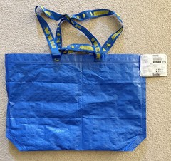 Ikea FRAKTA 10-Gallon 17-3/4″ x 17-3/4″ x 7″ Shopping Bag 603.071.07