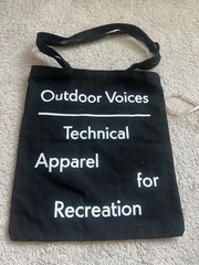 NEW Outdoor Voices OV Women’s Canvas Fabric Signature Classic Tote Bag New York