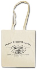 PAPER STREET SOAP CO. SHOPPER SHOPPING BAG Fight Club Sign Logo Company