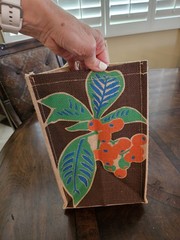 TRADER JOE’S COFFEE BEANS Pasadena Burlap Jute Tote Reusable Shopping Bag NEW
