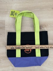 Trader Joe’s Mini Canvas, Trick-Or-Treat Tote Bag Halloween Black Green Purple