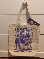 Canvas Reusable Tote Bag Graphic Print KPop Demon Hunters Netflix Huntrix