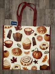 💗 Marshalls Bakery muffins donuts Large Reusable Shopping Tote Eco Bag
