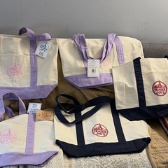 Trader Joe’s Canvas Foldable Reusable Shopping Bags, Assorted Colors, Set of 5