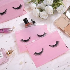 Noverlife 100PCS Eyelash 6×4 Inch (Pack of 100), Zipper Bags – Pink