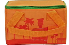 Combo Trader Joe’s Cotton Canvas Cheese Tote & Tangerine 1.5 gal Lunch Bag