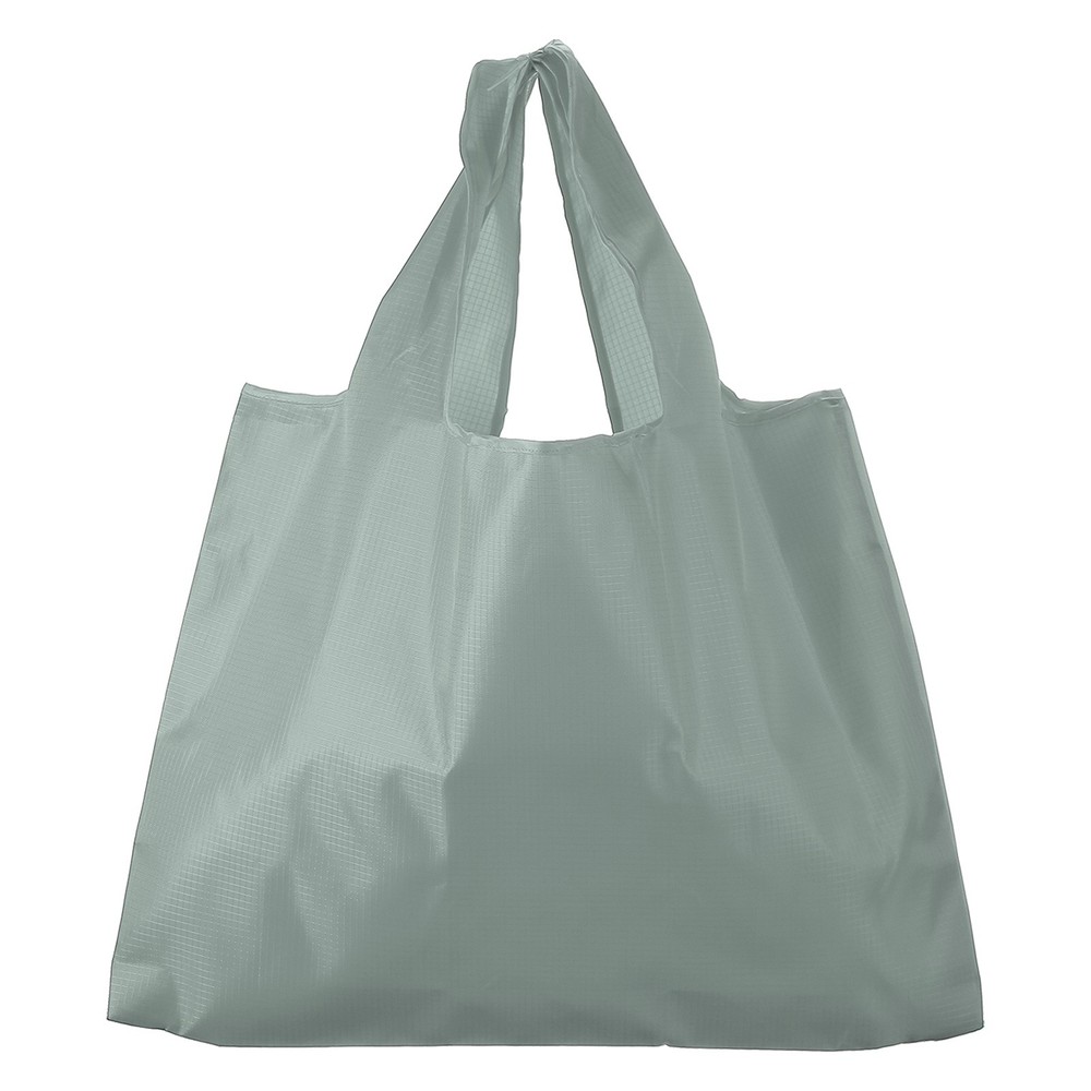 Washable Shopping Bags with Handles Bulk Foldable Grocery Bags Gray L