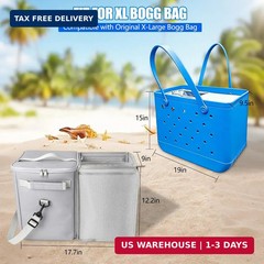 2-in-1 Cooler Organizer Insert for X Large Bogg Bag, Dry-Wet Separate Tote Inser