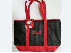 New Trader Joe’s Black Red Insulated Large Cooler Tote Reusable Shopping Bag