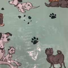 Tesco Disney Dogs Cats Tote Bag Mint Green Fox Hound Lady Tramp Dalmatian New