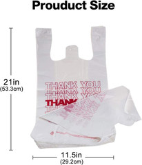Shopping Bags/Thank You Bags/Reusable and Disposable Grocery Bag – Measures 11.5