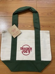 Trader Joe’s Mini Canvas Tote Bag Set of 4 Yellow Red Green Navy