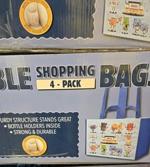 Set Of 4 Pack Canada Exclusive Costco Kirkland Reusable Shopping Bag Tote NEW