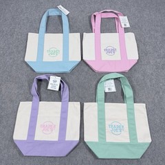TRADER JOE’s Tote Bag Set Regular & Mini Canvas Reusable Grocery Bag NEW