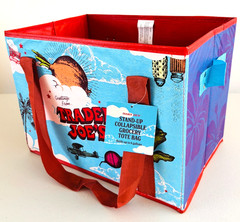 Trader Joe’s Stand-Up Collapsible Reusable Grocery Tote Bag Sturdy and Storable