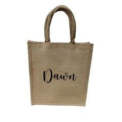 Eco-Chic Companion Spacious Cotton Padded Handle Indian Jute Shopping Bag