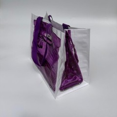 Reusable Designer Inspired Grocery Tote with Birken Croc Print MSRP $89 NEW