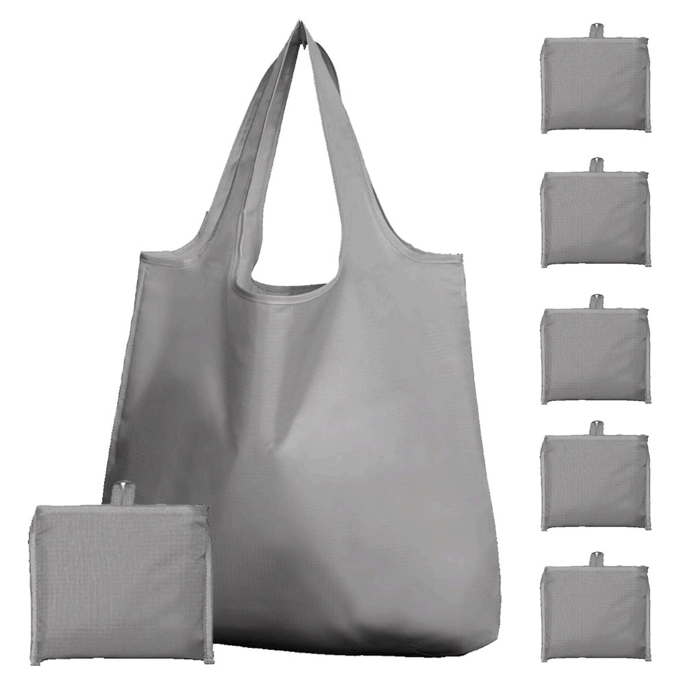 Foldable Reusable Grocery Bags – Heavy Duty 6 Pack with Handles | XL Tote for…