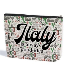 ZHAMEN Italy Travel Essentials Makeup Bag 10.5″x 7″x 2.5″, Multicolour 0523