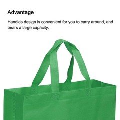 30x40cm Reusable Gift Bags 10pcs Nonwoven Shopping Bag Dark Green