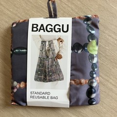New BAGGU Standard Reusable Eco Bag Shopping Tote Beaded Plaid Y2K Cute Quirky