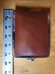 Rare Weiss Antique Folding Shopping Bag in Wallet Case Kiss Lock Portable