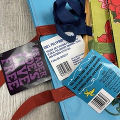Trader Joes Lot Of 3 Reusable Bags 6 Gallon Alabama Philadelphia New Hampshire