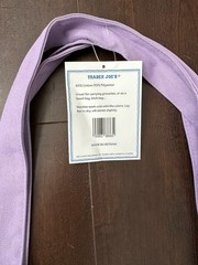 NWT Trader Joe’s Lavender Canvas Tote Bag FULL SIZE :: VIRAL :: Just Released!