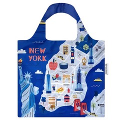 New York Reusable Grocery Bag Foldable Lightweight Travel Shopping Bag