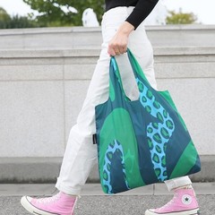Reusable Bag Polyester Shopping Grocery Tote Bags Set of 5 Earth Designs Wate…