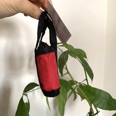NEW Trader Joes reusable bag mini tote Zippered Limited edition 2 In 1 Red Black