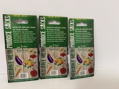 Lot Of 9 Earthwise Reusable Mesh Drawstring Produce Bags Sacks Fruit Vegetables