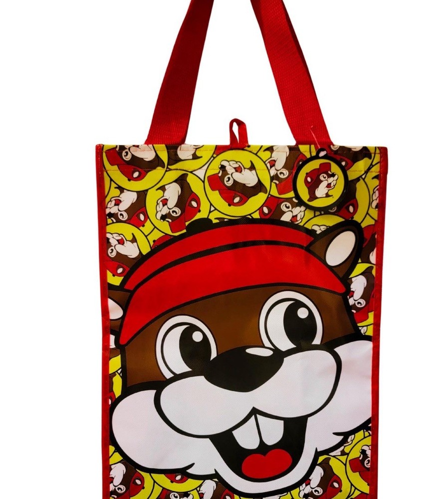 Brand New Limited Edition Buc-ees Bucees Reusable Shopping Tote Bag Beaver Logo