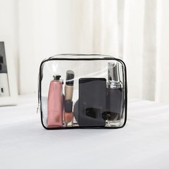Merkaunis 36PCS Clear Makeup Bags, 18×5.5×12.5cm (7.1×2.16×4.9inches), black