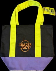 Trader Joe’s Halloween Mini Tote Bag Multi Color Limited Edition Brand New