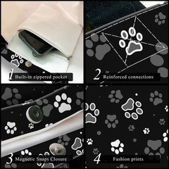 Aesthetic Canvas Tote Bag for – Cute Heavy-Duty Shoulder Bag with Zipper Pock…