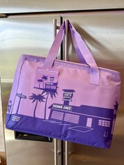 Trader Joe’s Tote Bag 8 Gal Lavender Purple Reusable Insulated Eco Shopping Ltd