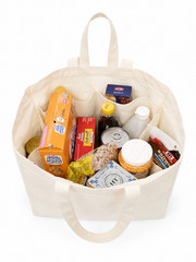 Reusable Shopping Bag Extra Large Heavy Duty Canvas Foldable 6 Pocket 4 Handles