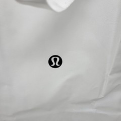 Lululemon Reusable Tote Shopping Bag Recycled Materials Nylon Feel Snap Button
