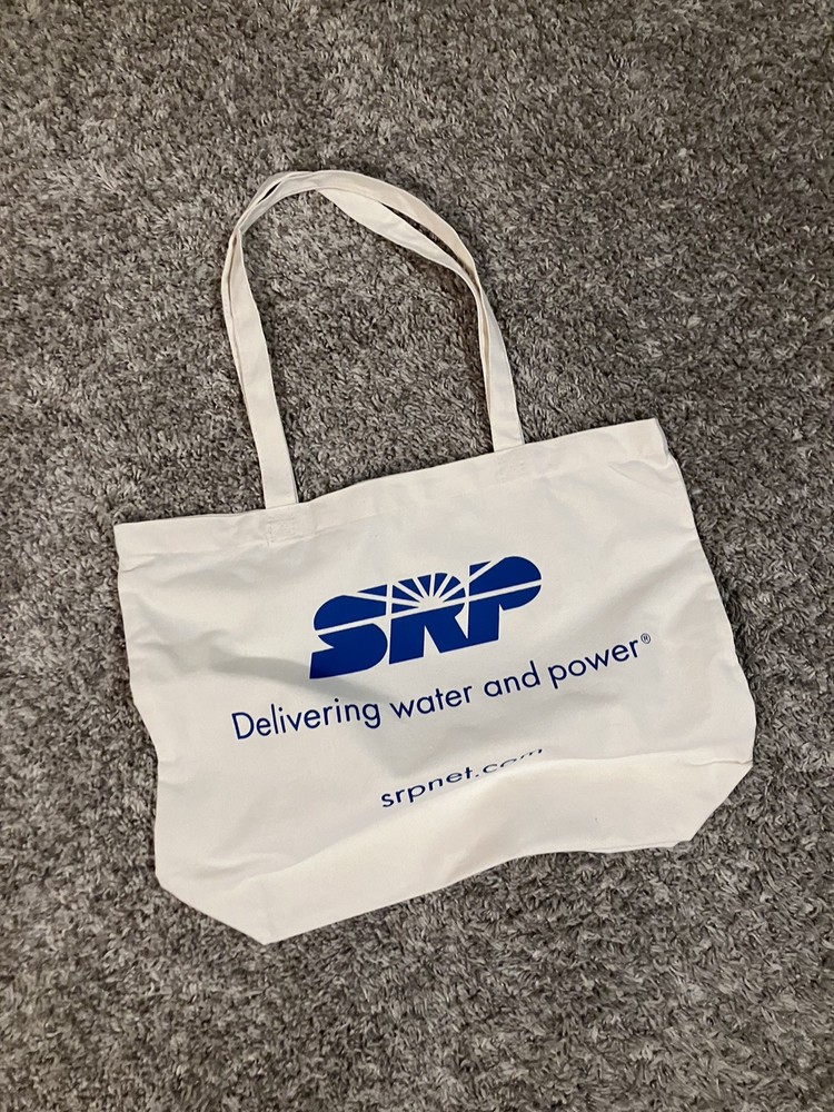 Canvas Tote SRP Arizona Logo 14 x 5.5”Reusable Shopping Bag is 15” plus Handles