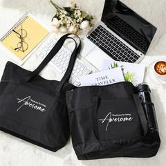 12 Pcs Nurse Appreciation Gifts Inspirational Zipper Tote Bag with Mesh Pocket