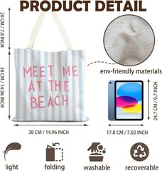 FBB Ocaen Beachy Ocean Sea Fish Reusable Grocery Shopping Bag