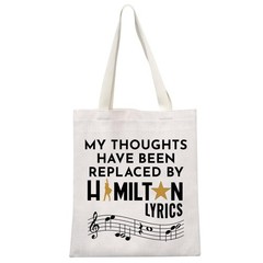 GJTIM Musical Gift Lyrics Talk Less Large, Shoppingbag