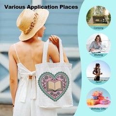 Book Lovers Gifts Canvas Tote Bag, Bookish Gifts Tote Bag for Women Reading L…